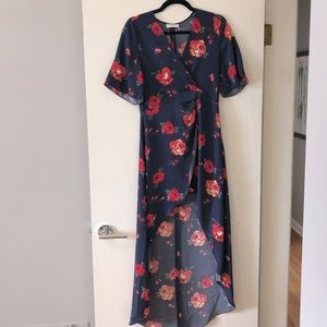 Aritzia faux wrap dress